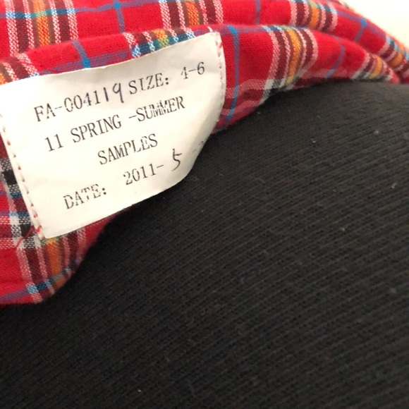 Retro embroidered plaid quilted jacket - Picture 5 of 5